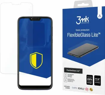 Xham hibrid mbrojtës për ekran, 3mk Protection FlexibleGlass Lite, për Motorola Moto G7 Power, transparent