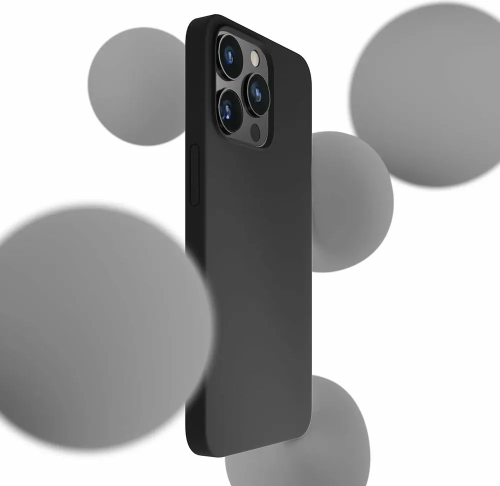 Mbështjellës silikon për celular 3mk Protection për iPhone 15 Pro, i zi - 2