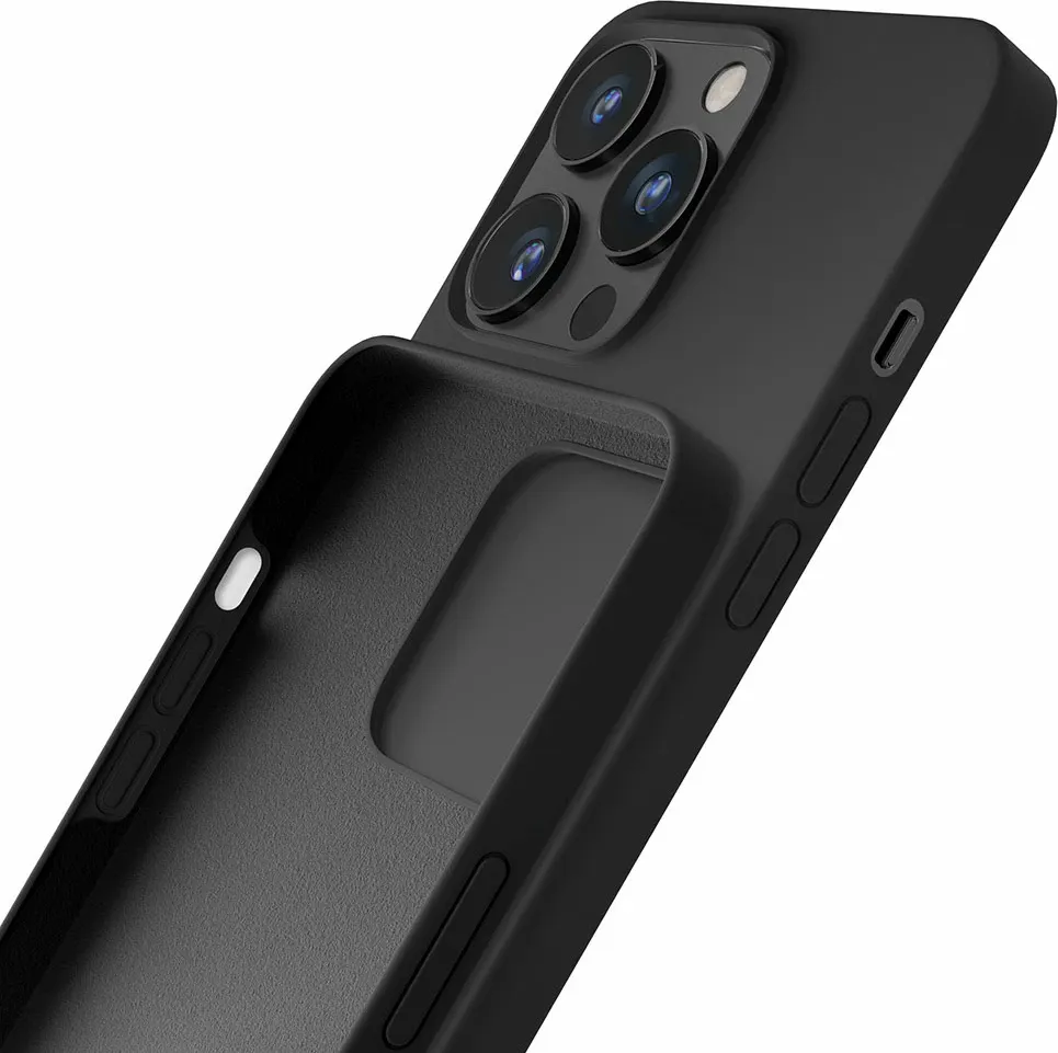Mbështjellës silikon për celular 3mk Protection për iPhone 15 Pro, i zi - 5