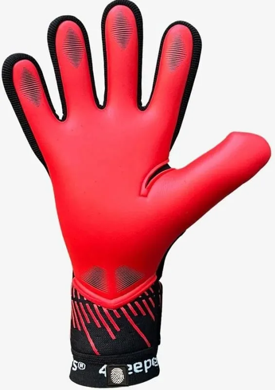 Doreza portieri për meshkuj 4keepers, të zeza e të kuqe - 3
