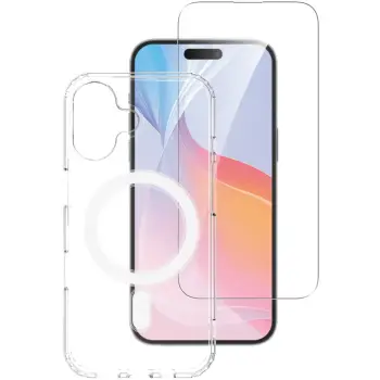 Aksesorë për telefon 4smarts / 360 Premium Protection Set / Apple iPhone 16 – Transparente