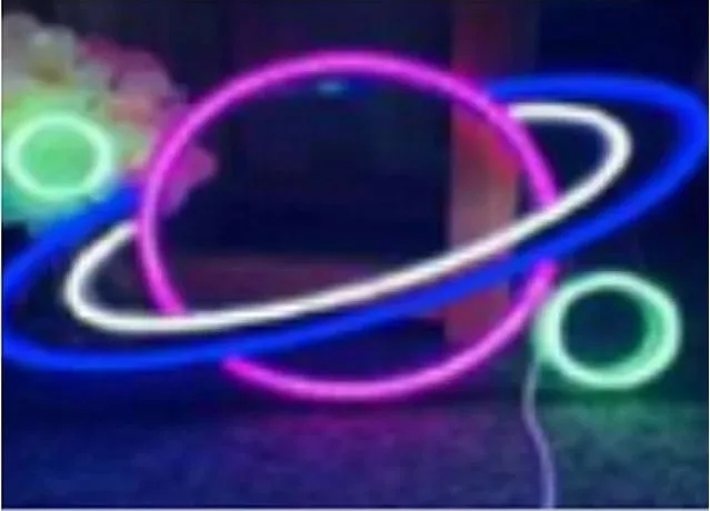 Dritë LED Activejet AJE-NEON PLANET, Multikolor - 2