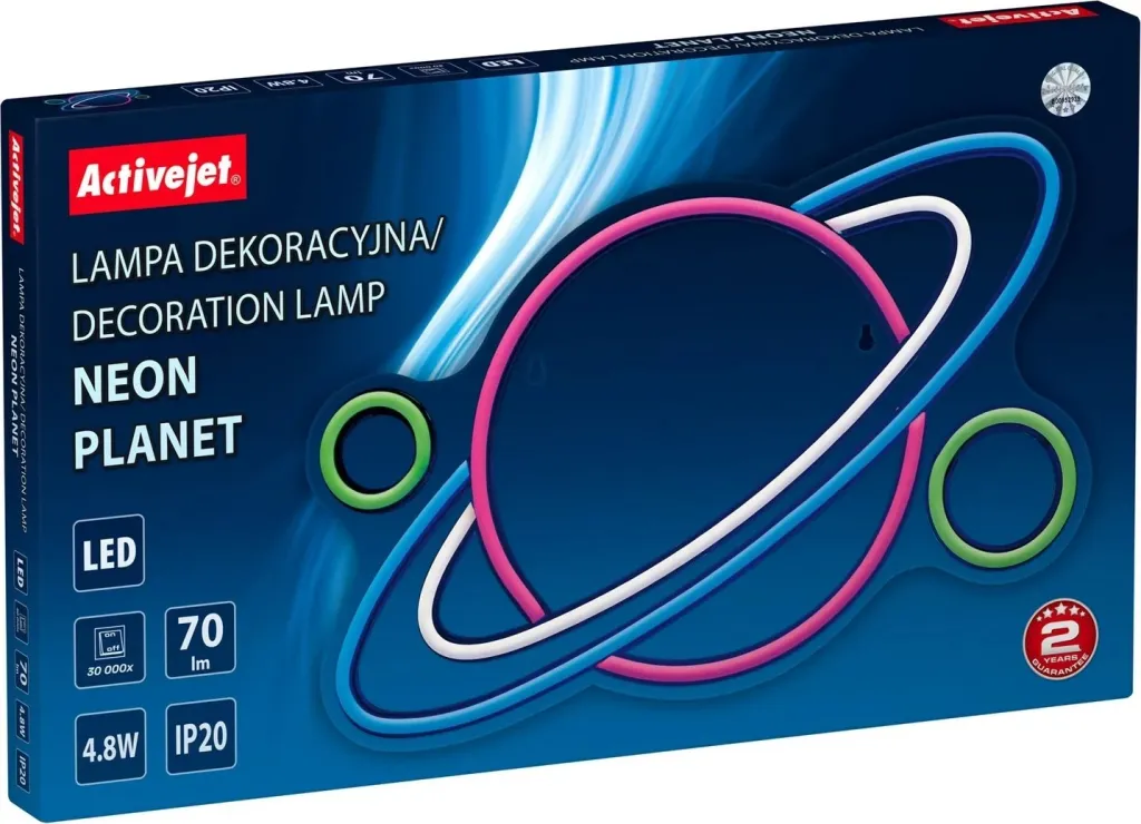 Dritë LED Activejet AJE-NEON PLANET, Multikolor - 6