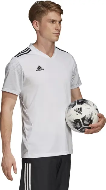 Fanellë adidas për futboll, për meshkuj, e bardhë