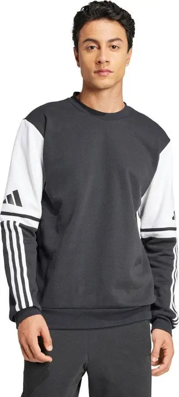 Dukse Adidas Squadra 25 Sweat Crew M JE2780, pambuk poliester, e zezë