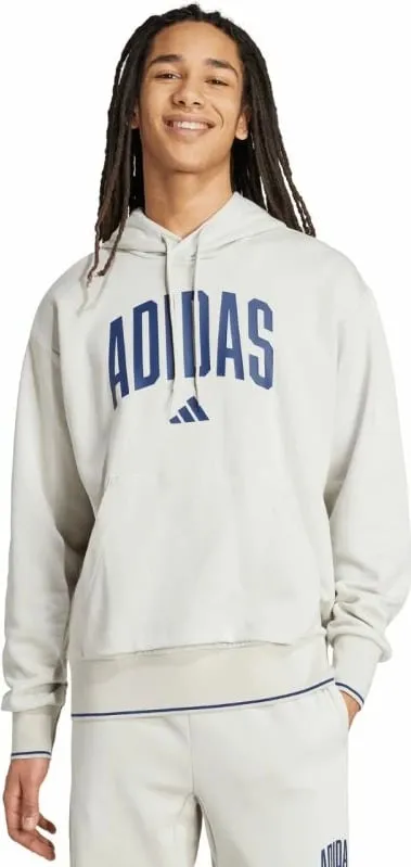 Duks me kapuç për meshkuj adidas, gri - 2