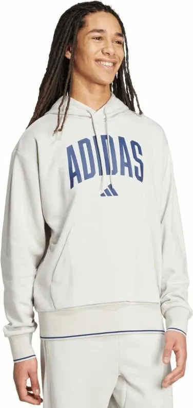 Duks me kapuç për meshkuj adidas, gri - 5