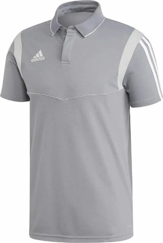 Fanellë polo për meshkuj adidas, gri - 1