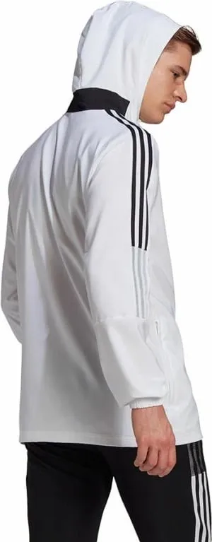 Duks me kapuç adidas për meshkuj, i bardhë - 4