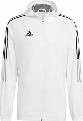 Duks me kapuç adidas për meshkuj, i bardhë