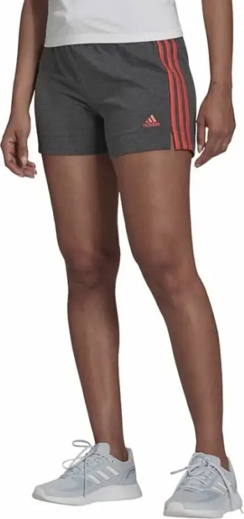 Shorce për femra adidas Essentials Slim 3 Stripes W HD1810, pambuk i përzier, gri