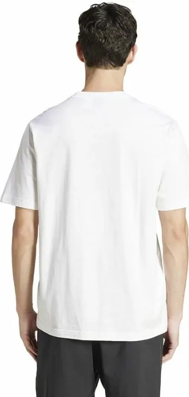 Bluza adidas Single Jersey Linear Tee M JE9000, pambuk 100%, e bardhë - 2