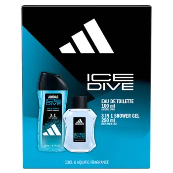 Set Eau De Toilette 100 ml + Xhel dushi 250 ml Adidas Ice Dive