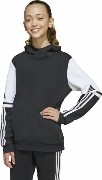 Bluzë me kapuç adidas Squadra 25 Jr JE2768, për fëmijë, e zezë