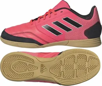 Këpucë futbolli për sallë Adidas Top Sala Competition Jr IG8761, për fëmijë, të kuqe portokalli