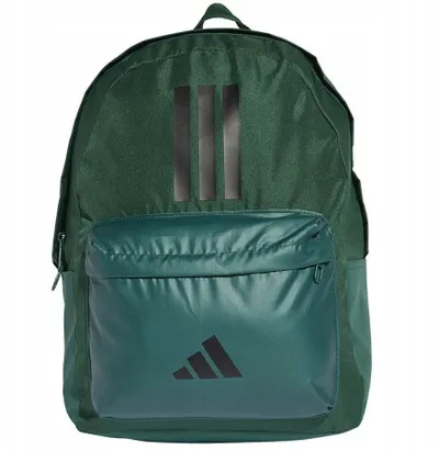 Çantë shpine Adidas Classic Bars IS7044, hapësirë për laptop, jeshile - 1