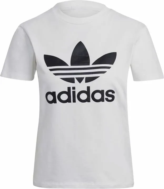 Maicë adidas Trefoil për femra, e bardhë - 1