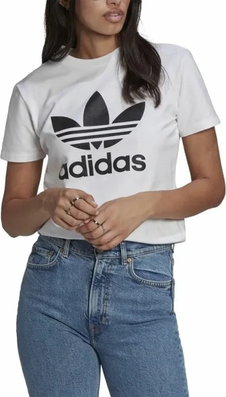 Maicë adidas Trefoil për femra, e bardhë - 5