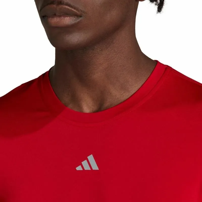 Maicë adidas Techfit Aeroready me mëngë të gjata për meshkuj, e kuqe - 5