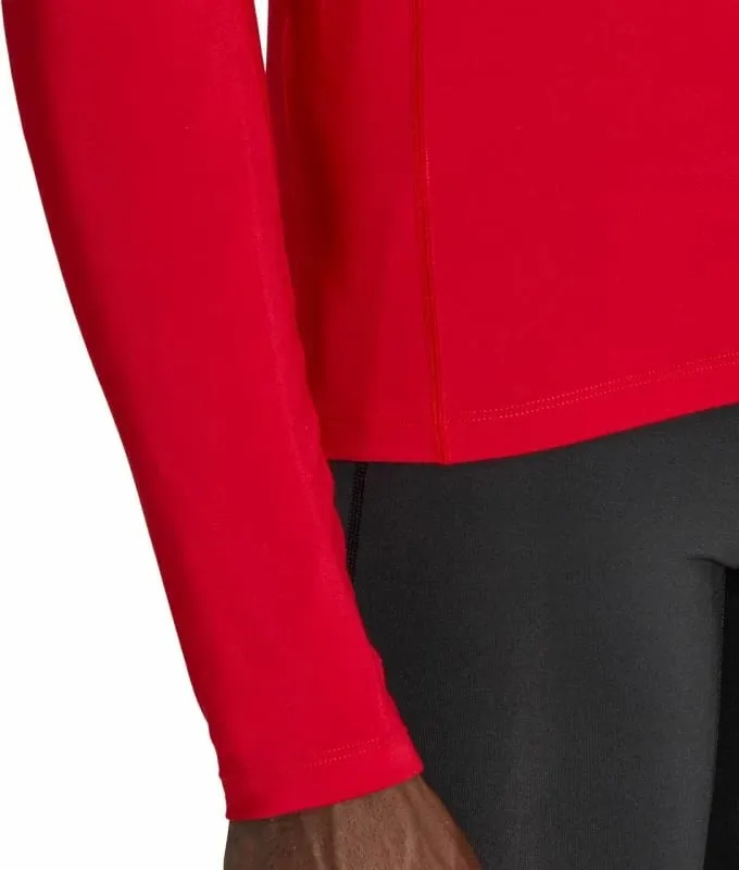 Maicë adidas Techfit Aeroready me mëngë të gjata për meshkuj, e kuqe - 6
