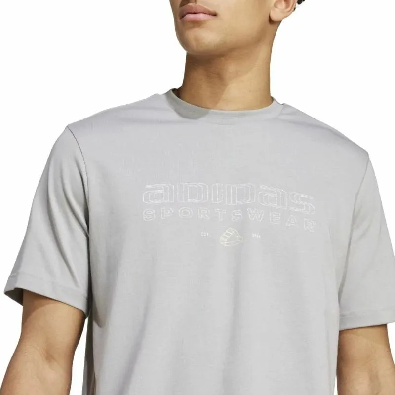 Maicë adidas për meshkuj, e hirtë - 5