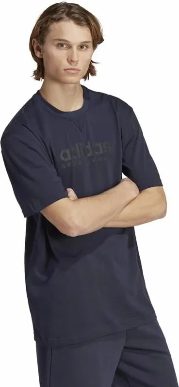 Maicë adidas për meshkuj, blu marine - 4
