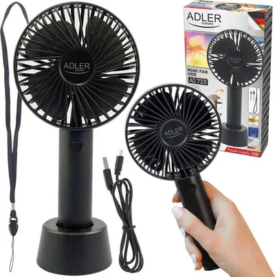 Flladitëse USB Adler Mini 9cm / 3.5 ”. e zezë - 7