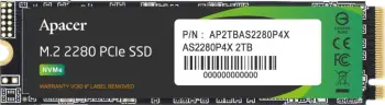 Disk SSD Apacer AS2280P4X, 2TB, M.2 2280 PCI-E x4 Gen3 NVMe