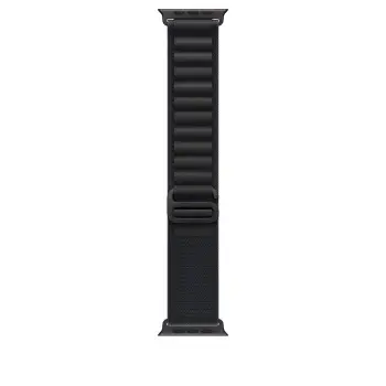 Apple Watch 49mm Loop, Black Alpine Loop, Large, Black Titanium Finish