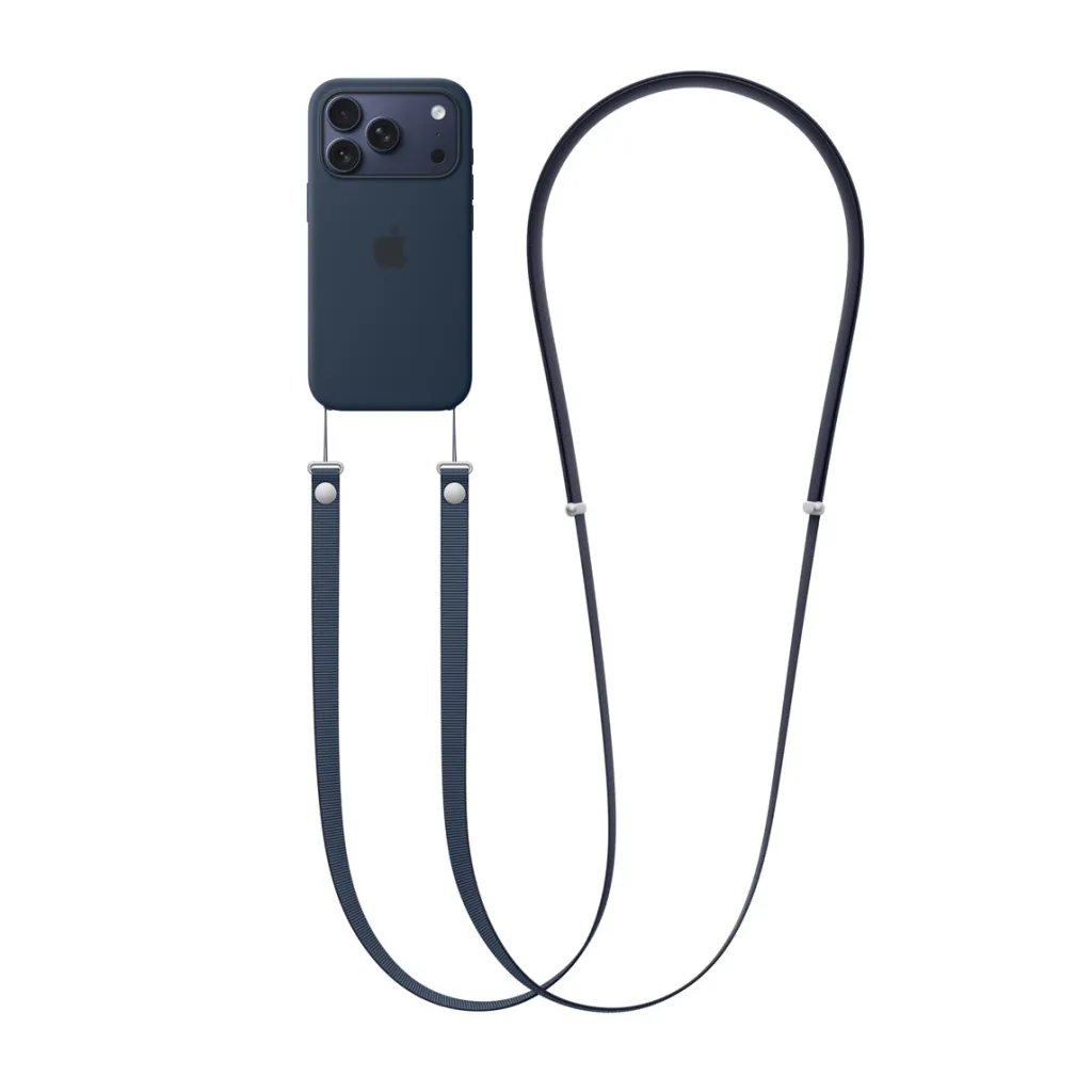 Apple Crossbody Strap, Blue - 2