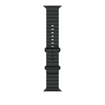 Apple Watch 49mm Band, Black Ocean Band, Black Titanium Finish