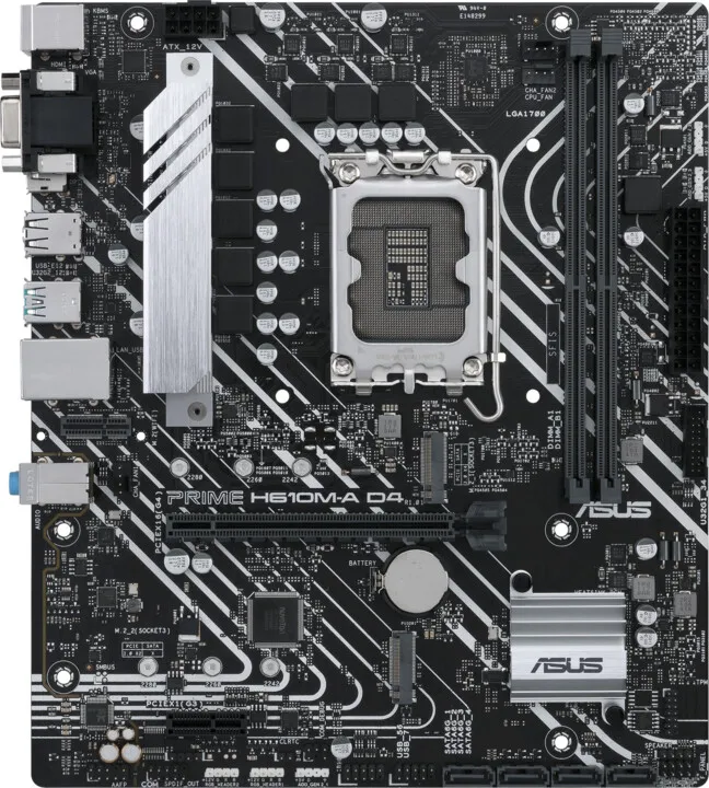 Pllakë amë ASUS PRIME H610M-A D4 (DDR4) - Intel H610 - 1