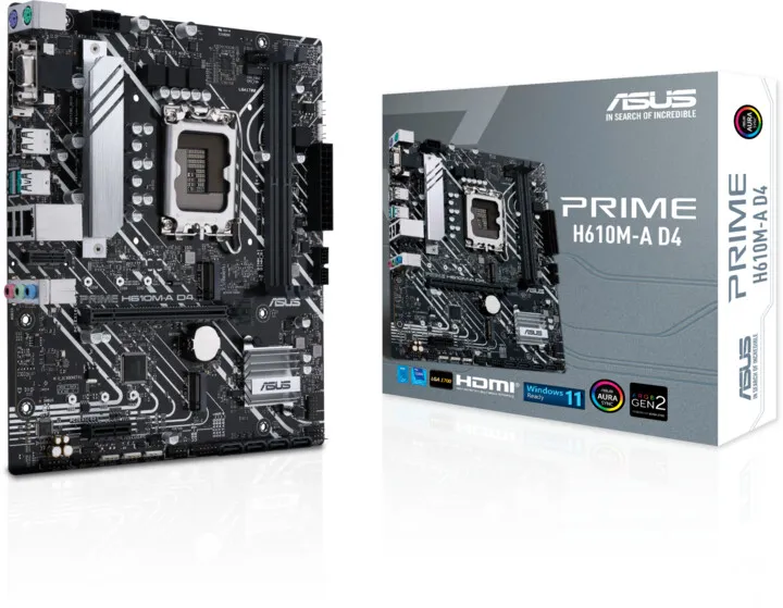 Pllakë amë ASUS PRIME H610M-A D4 (DDR4) - Intel H610 - 4