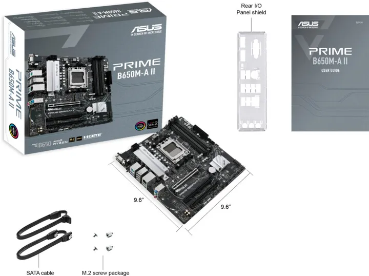 Pllakë amë ASUS PRIME B650M-A II - AMD B650 - 5