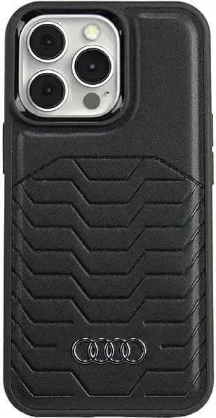 Mbështjellës Audi Synthetic Leather me MagSafe për iPhone 13 Pro / 13, i zi
