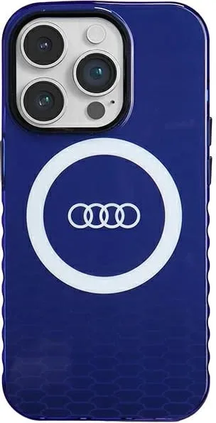 Mbështjellës Audi IML Big Logo MagSafe për iPhone 14 Pro, Blu - 1