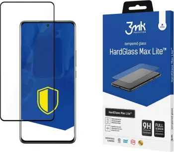 Xham mbrojtës 3MK HardGlass Max Lite për Xiaomi 12 Pro, 0.3mm, 9H, i zi