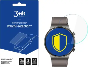 Mbrojtës ekrani për orë Huawei Watch GT 2 Pro, 3mk Protection Watch Protection FlexibleGlass Lite, set 3 copë