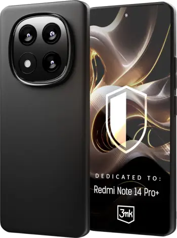 Mbështjellës 3mk Matt Case për Xiaomi Redmi Note 14 Pro+, i zi