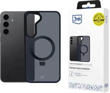 Mbështjellës 3mk Smoke Case Mag&Stand për Samsung Galaxy S24, i zi