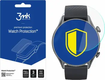 Folie mbrojtëse ekrani 3MK ARC Watch Protection për Amazfit GTR 3 Pro, transparente