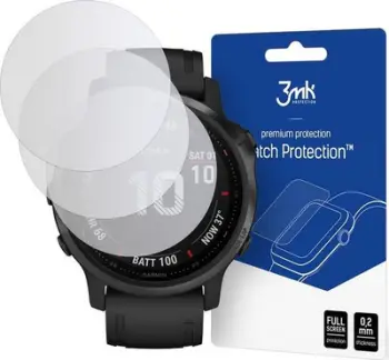 Mbrojtës ekrani për smartwatch 3mk Protection, Watch Protection FlexibleGlass Lite, për Garmin Fenix 6S, Set 3 copë
