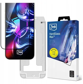 Xham mbrojtës 3MK HardGlass Max për Samsung Galaxy A16 A17 dhe Oppo A17, me aplikues, transparent