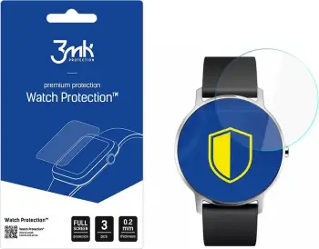 Folie mbrojtëse 3MK ARC për Withings Steel HR 36mm, fullscreen, transparente