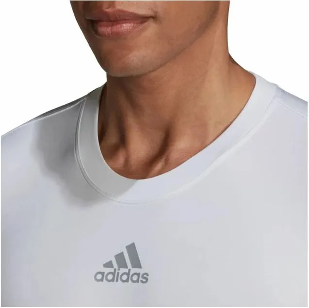 Maicë adidas TechFit Warm për Meshkuj, e Bardhë - 3