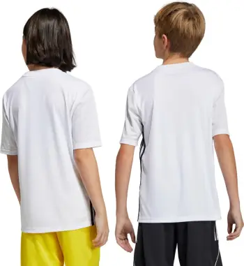 Fanellë futbolli për fëmijë adidas, e bardhë