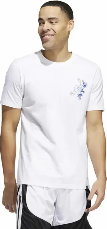 Bluzë Adidas Skates Tee HL0093, pambuk, për femra, e bardhë