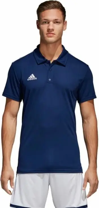 Fanellë polo për meshkuj adidas Core 18, blu marine
