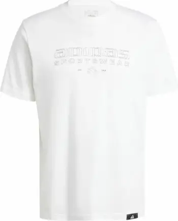 Maicë për meshkuj adidas, e bardhë