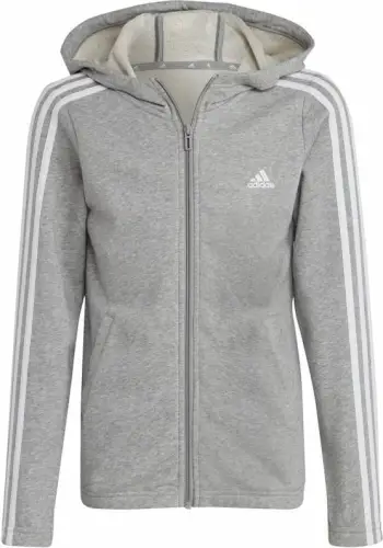 Duks me kapuç për fëmijë adidas, gri